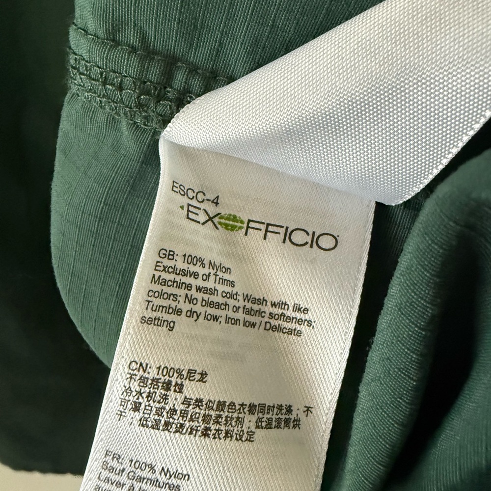 Exofficio Men's Short-Sleeve Button-Down Shirt - Dark Green - Picture 4 of 4